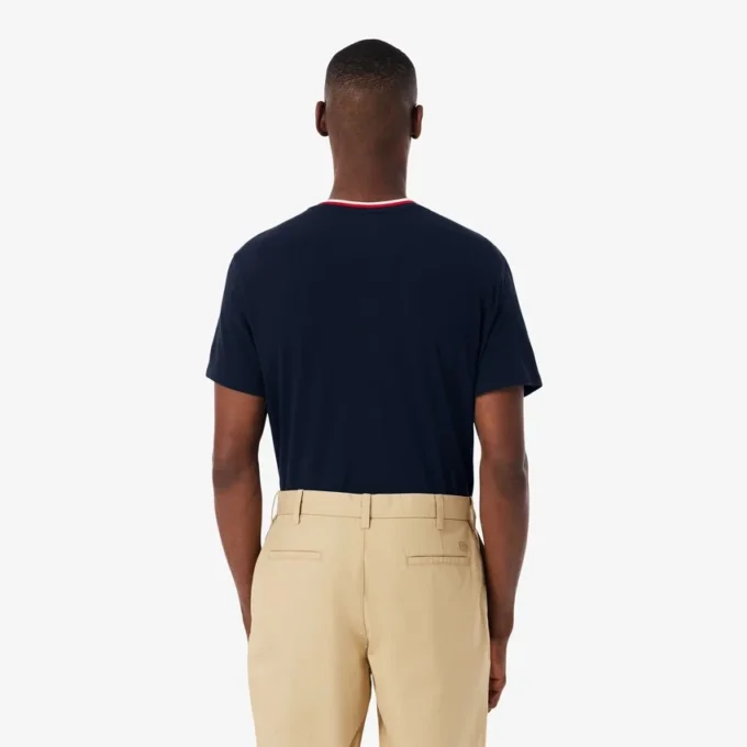 Haut de pyjama pour homme à col contrasté