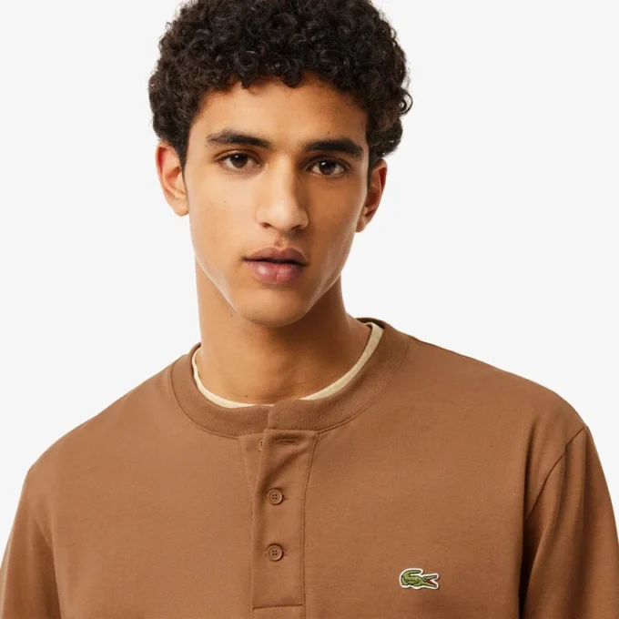 Henley à manches longues pour homme