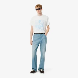 Jean en denim 5 poches coupe ample pour homme