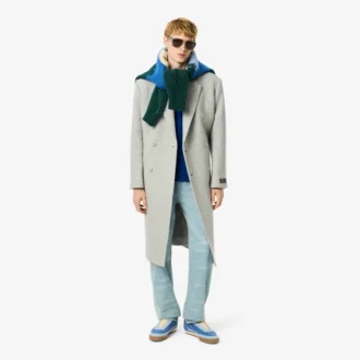 Jean en denim à coupe droite pour homme avec motif paysage