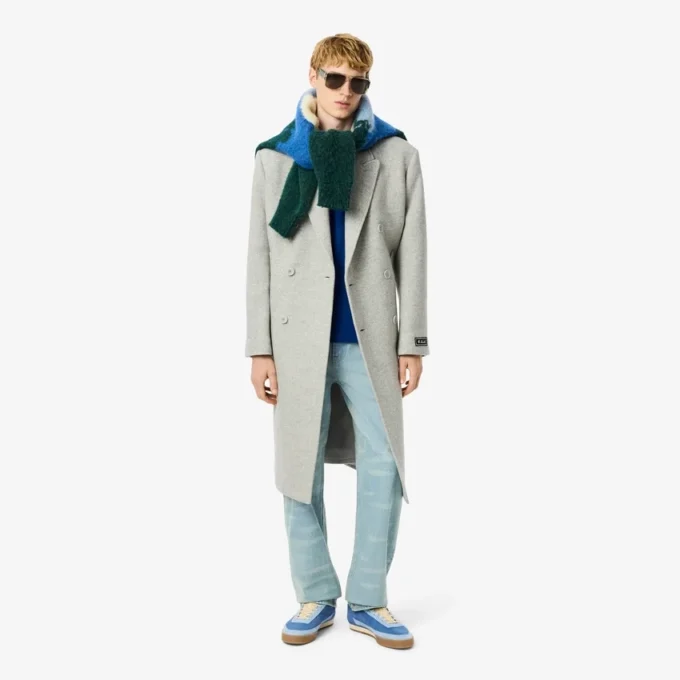 Jean en denim à coupe droite pour homme avec motif paysage