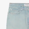 Jean en denim à coupe droite pour homme avec motif paysage