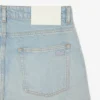 Jean en denim à coupe droite pour homme avec motif paysage