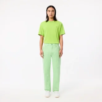 Jean en denim de coton à coupe droite pour homme