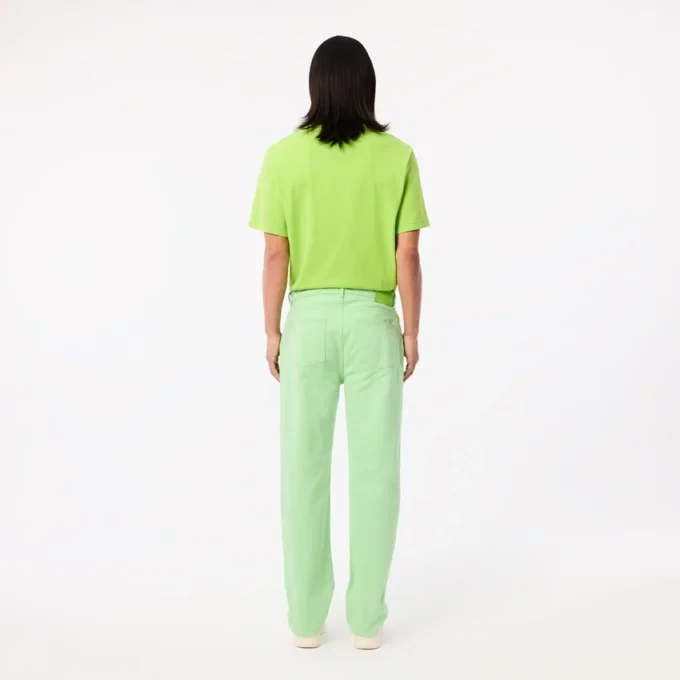 Jean en denim de coton à coupe droite pour homme