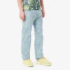 Jean en denim imprimé coupe droite pour homme