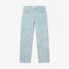 Jean en denim imprimé coupe droite pour homme