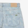 Jean en denim imprimé coupe droite pour homme