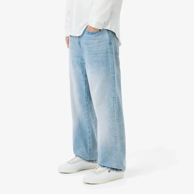 Jean indigo 5 poches coupe droite pour homme