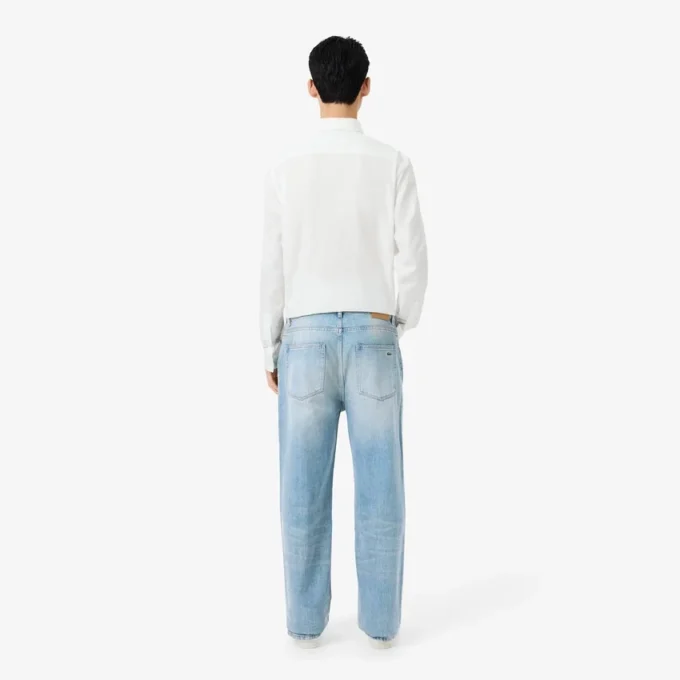 Jean indigo 5 poches coupe droite pour homme