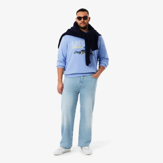 Jean indigo 5 poches coupe droite pour homme