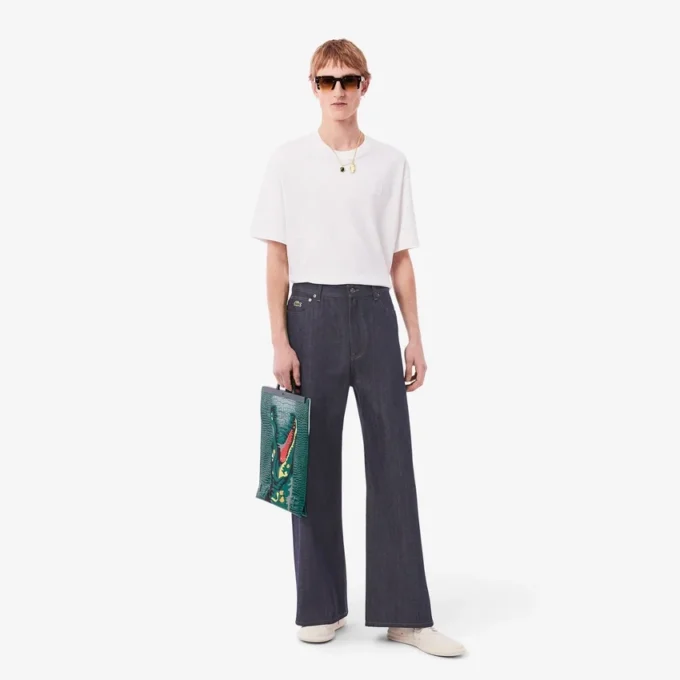 Jean selvedge à jambes larges pour homme