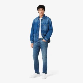 Jean slim 5 poches indigo pour homme