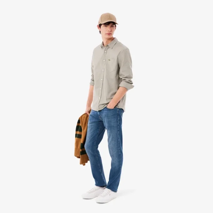 Jean slim 5 poches indigo pour homme Jean slim 5 poches indigo pour homme