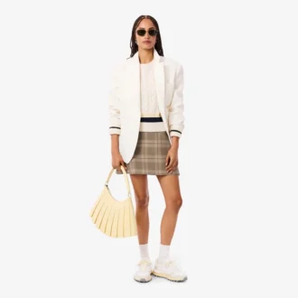 Jupe à carreaux hydrofuge pour femme