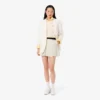 Jupe courte plissée en laine mélangée pour femme Jupe courte plissée en laine mélangée pour femme