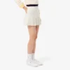 Jupe courte plissée en laine mélangée pour femme Jupe courte plissée en laine mélangée pour femme