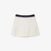 Jupe courte plissée en laine mélangée pour femme Jupe courte plissée en laine mélangée pour femme