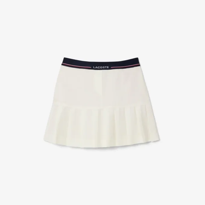 Jupe courte plissée en laine mélangée pour femme Jupe courte plissée en laine mélangée pour femme