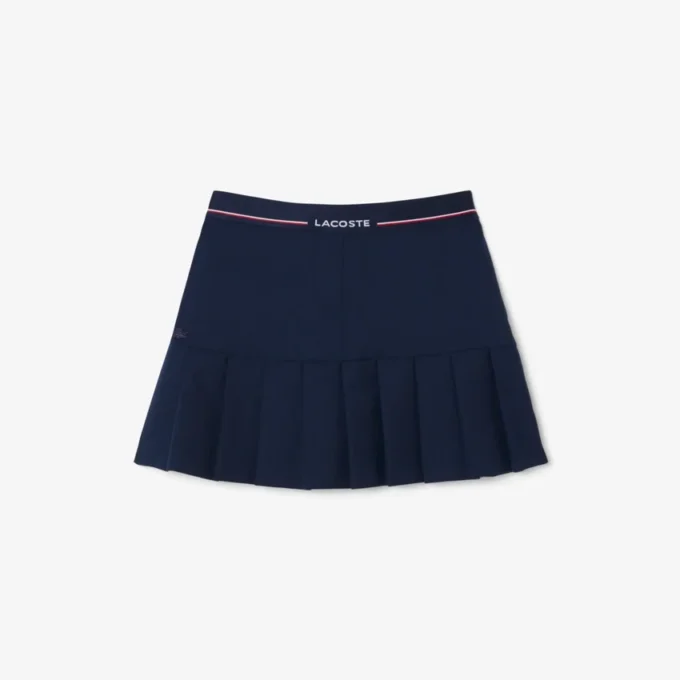 Jupe courte plissée en laine mélangée pour femme Jupe courte plissée en laine mélangée pour femme