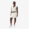Jupe courte plissée en laine mélangée pour femme Jupe courte plissée en laine mélangée pour femme
