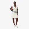 Jupe courte plissée en laine mélangée pour femme Jupe courte plissée en laine mélangée pour femme