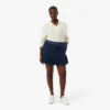 Jupe courte plissée en laine mélangée pour femme Jupe courte plissée en laine mélangée pour femme