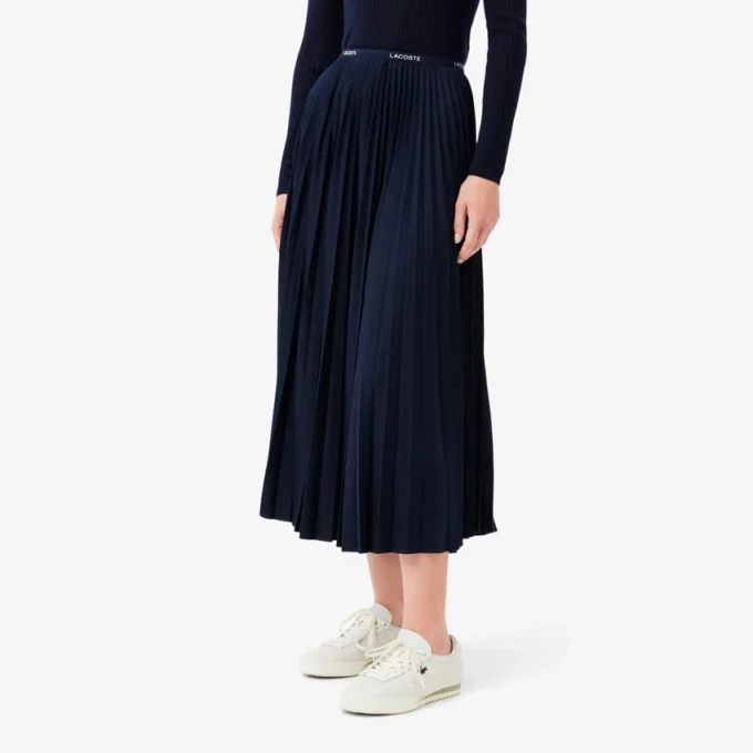 Jupe longue plissée pour femme