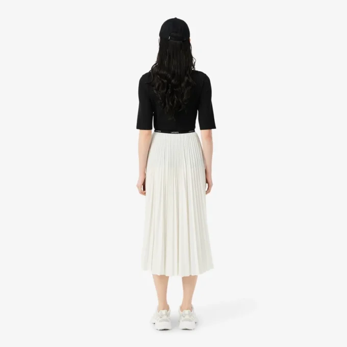 Jupe longue plissée pour femme