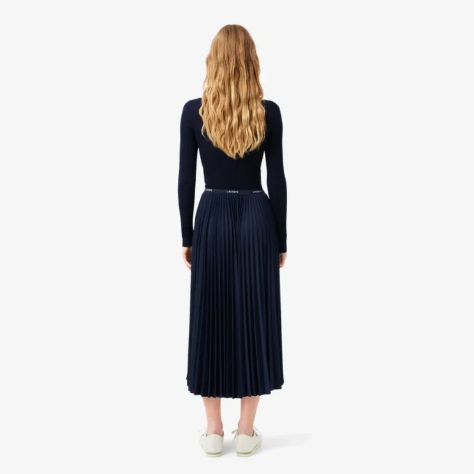 Jupe longue plissée pour femme