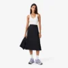 Jupe mi-longue plissée en laine pour femme Jupe mi-longue plissée en laine pour femme