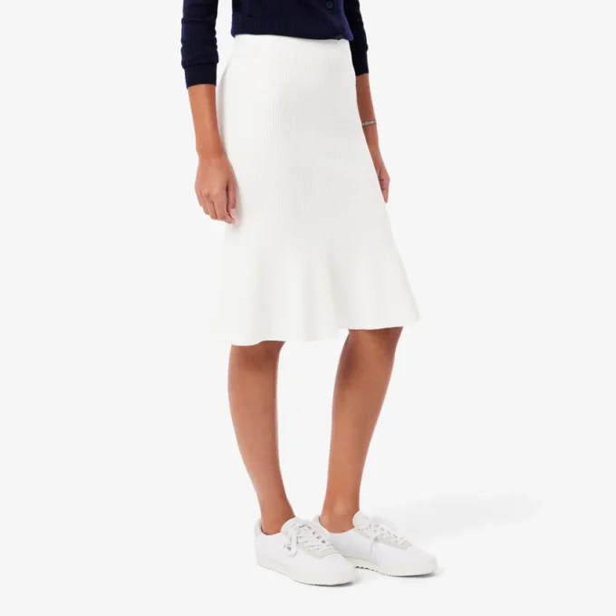 Jupe midi côtelée 3D pour femme Jupe midi côtelée 3D pour femme