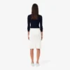 Jupe midi côtelée 3D pour femme Jupe midi côtelée 3D pour femme