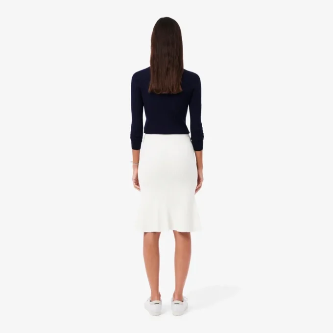 Jupe midi côtelée 3D pour femme Jupe midi côtelée 3D pour femme