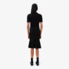 Jupe midi côtelée 3D pour femme