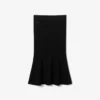 Jupe midi côtelée 3D pour femme