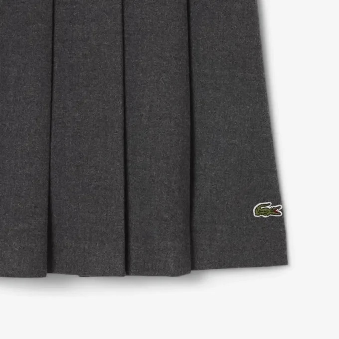 Jupe midi plissée en flanelle pour femme Jupe midi plissée en flanelle pour femme