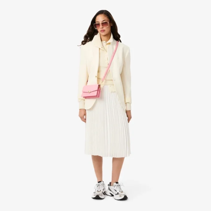 Jupe midi plissée en satin pour femme Jupe midi plissée en satin pour femme