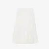 Jupe midi plissée en satin pour femme Jupe midi plissée en satin pour femme