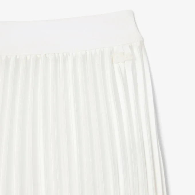 Jupe midi plissée en satin pour femme Jupe midi plissée en satin pour femme