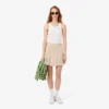 Jupe plissée courte en coton stretch pour femme Jupe plissée courte en coton stretch pour femme
