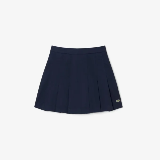 Jupe plissée courte en coton stretch pour femme Jupe plissée courte en coton stretch pour femme