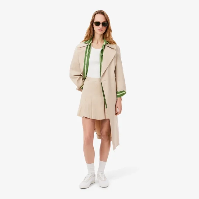Jupe plissée courte en coton stretch pour femme Jupe plissée courte en coton stretch pour femme