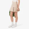 Jupe plissée courte en coton stretch pour femme Jupe plissée courte en coton stretch pour femme