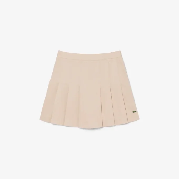 Jupe plissée courte en coton stretch pour femme Jupe plissée courte en coton stretch pour femme