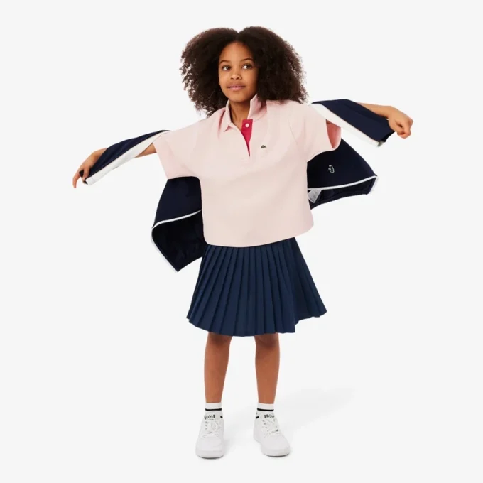 Jupe plissée doublée pour fille