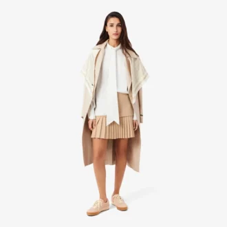 Jupe plissée en coton