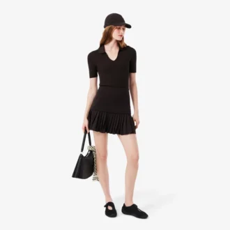 Jupe plissée en coton