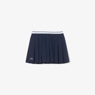 Jupe plissée en coton Oxford