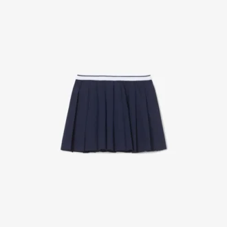 Jupe plissée en coton Oxford